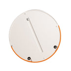 Nesting Coffee Table, Round Nesting Tables and End Tables for Small Space, Modern Side Tables with Extendable Sliding Tabletop for Living Room, Office,White, No Need Assembly