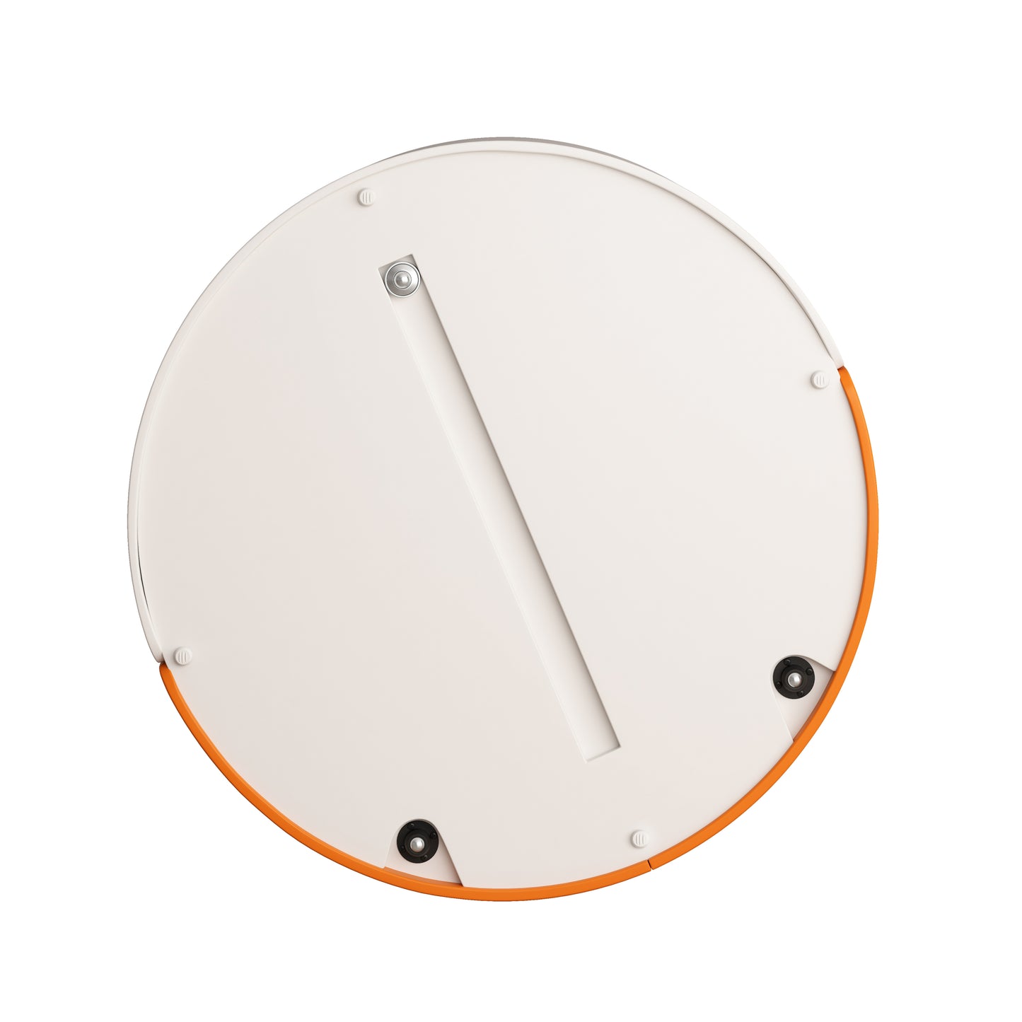 Nesting Coffee Table, Round Nesting Tables and End Tables for Small Space, Modern Side Tables with Extendable Sliding Tabletop for Living Room, Office,White, No Need Assembly