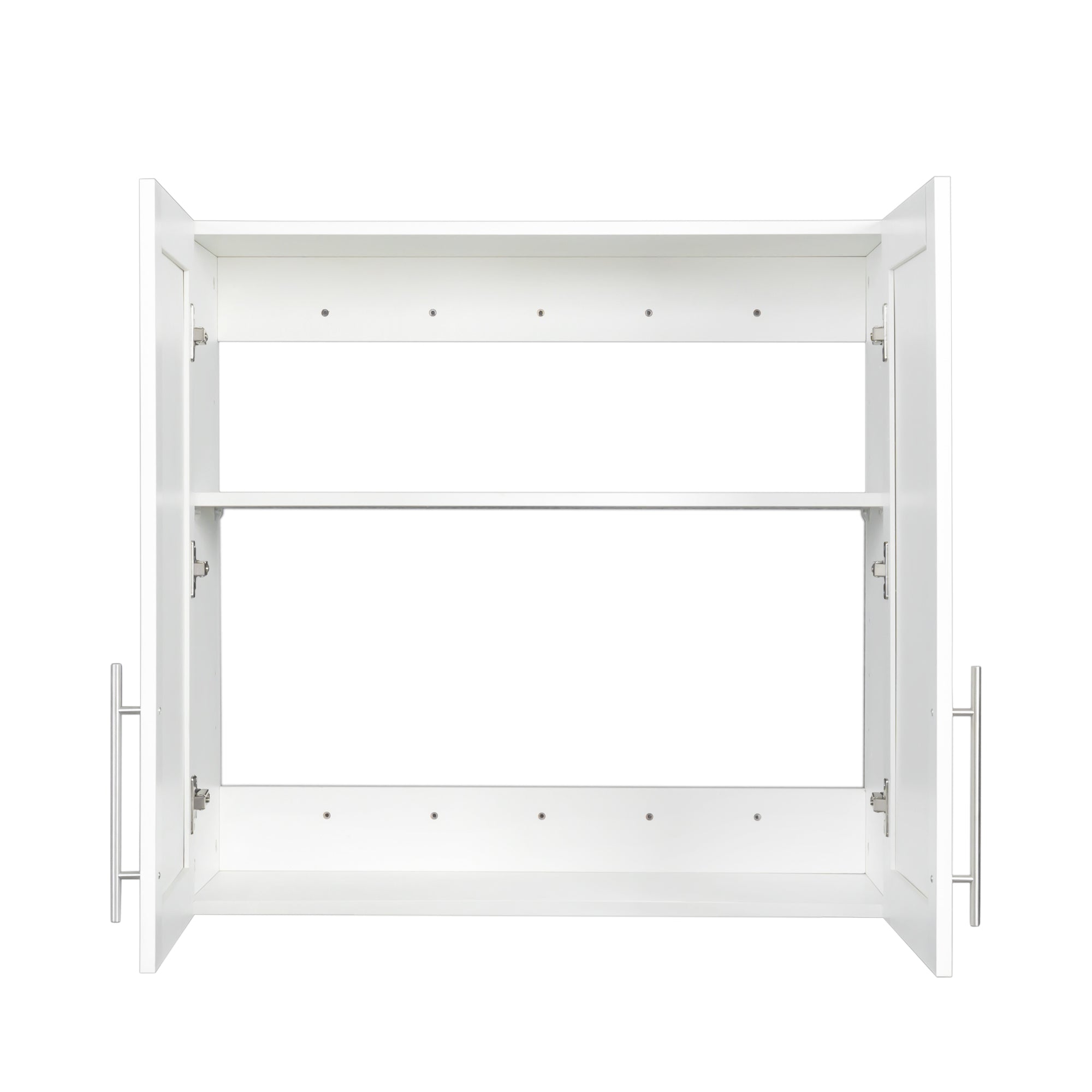 Stackable Wall Mounted Storage Cabinet, 11.81 'D x 31.50'W x 29.92 'H, White