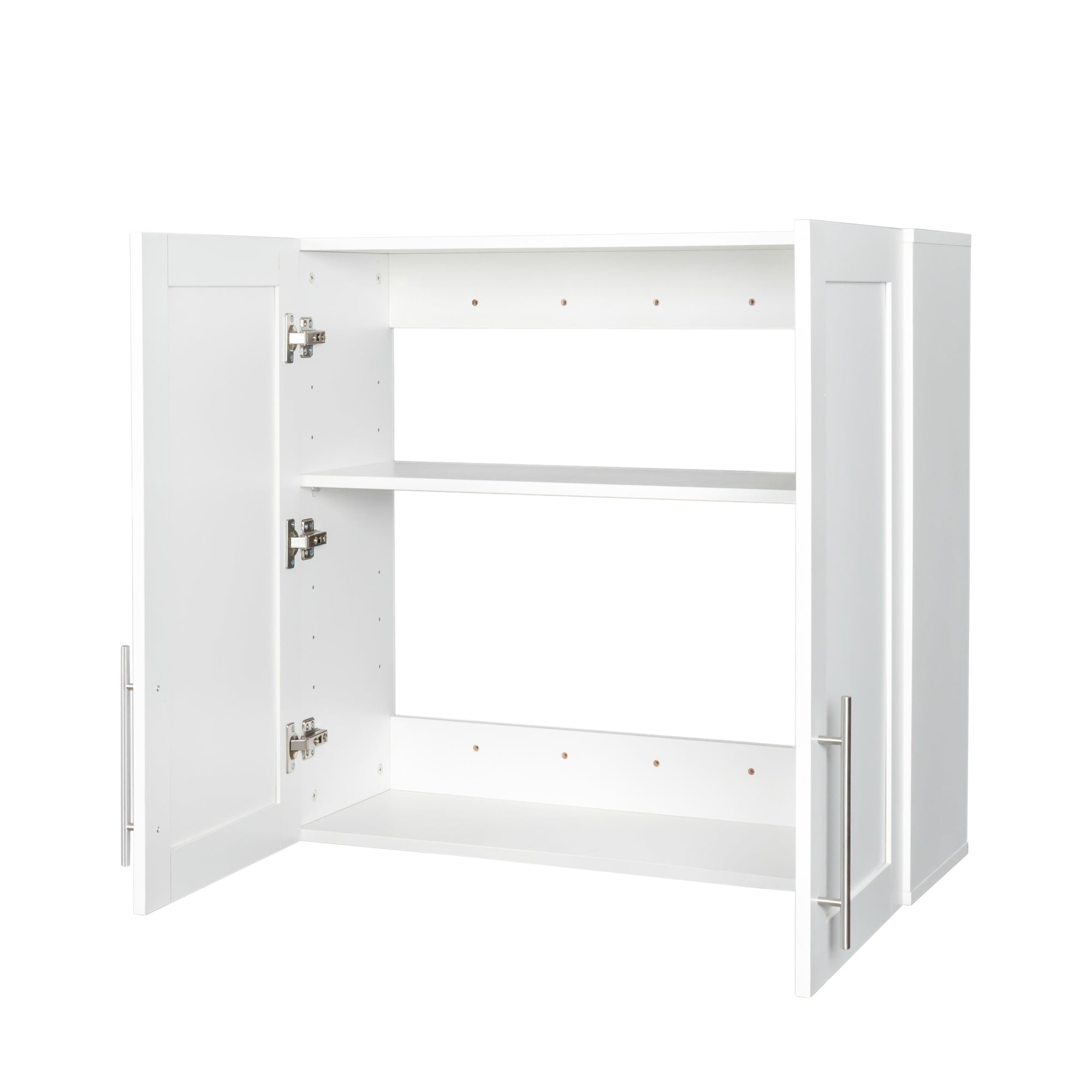 Stackable Wall Mounted Storage Cabinet, 11.81 'D x 31.50'W x 29.92 'H, White