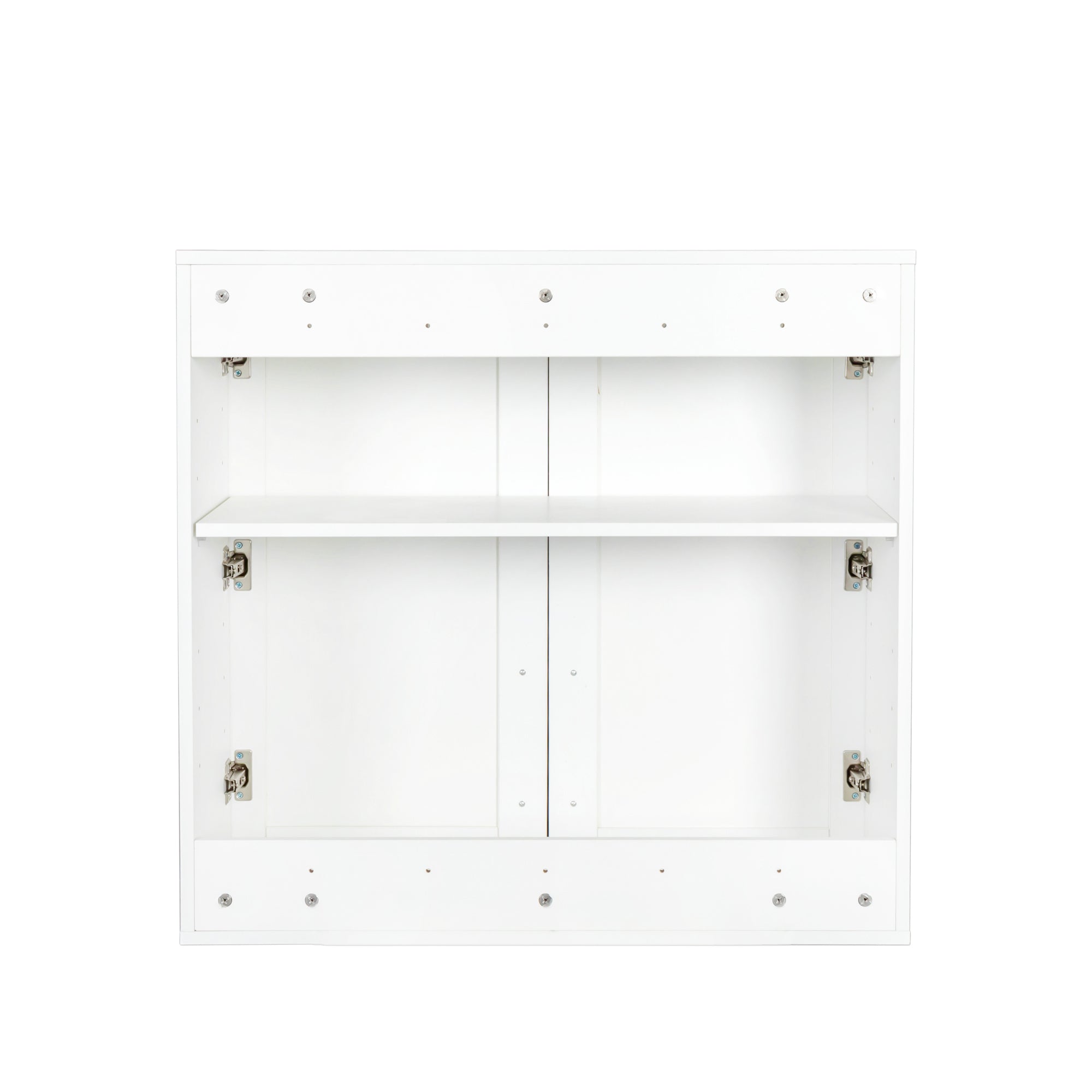 Stackable Wall Mounted Storage Cabinet, 11.81 'D x 31.50'W x 29.92 'H, White