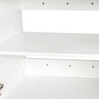 Stackable Wall Mounted Storage Cabinet, 11.81 'D x 31.50'W x 29.92 'H, White