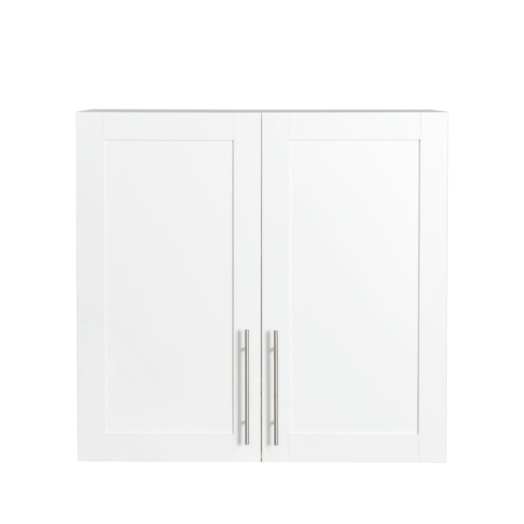 Stackable Wall Mounted Storage Cabinet, 11.81 'D x 31.50'W x 29.92 'H, White