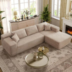 Modular Sectional Sofa, L-Shape Cloud Sofa, Free Combination Deep Seat Corner Couch, Contemporary Living Room