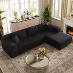 Modular Sectional Sofa, L-Shape Cloud Sofa, Free Combination Deep Seat Corner Couch, Contemporary Living Room