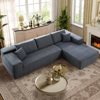 Modular Sectional Sofa, L-Shape Cloud Sofa, Free Combination Deep Seat Corner Couch, Contemporary Living Room