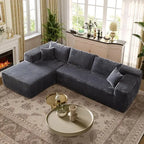 Modular Sectional Sofa, L-Shape Cloud Sofa, Free Combination Deep Seat Corner Couch, Contemporary Living Room