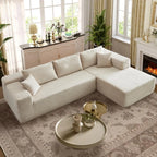 Modular Sectional Sofa, L-Shape Cloud Sofa, Free Combination Deep Seat Corner Couch, Contemporary Living Room