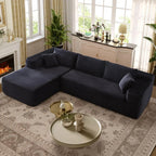 Modular Sectional Sofa, L-Shape Cloud Sofa, Free Combination Deep Seat Corner Couch, Contemporary Living Room