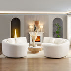 Mid-Century Modern Beige Sectional Sofa, Free Combination Modular Couch for Living Room 6 Seat