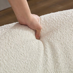 Monroe Curved Mid-Century Modern Sofa | 4-Seater | Beige