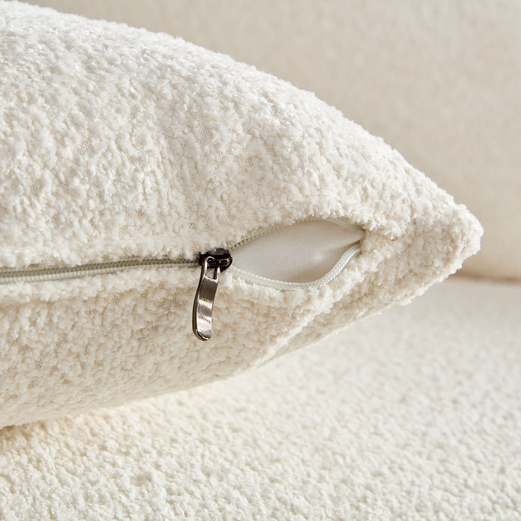 Monroe Curved Mid-Century Modern Sofa | 4-Seater | Beige