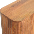 Solid Wood Montara Sideboard,Beige,2-Doors,3-Drawers Sideboard