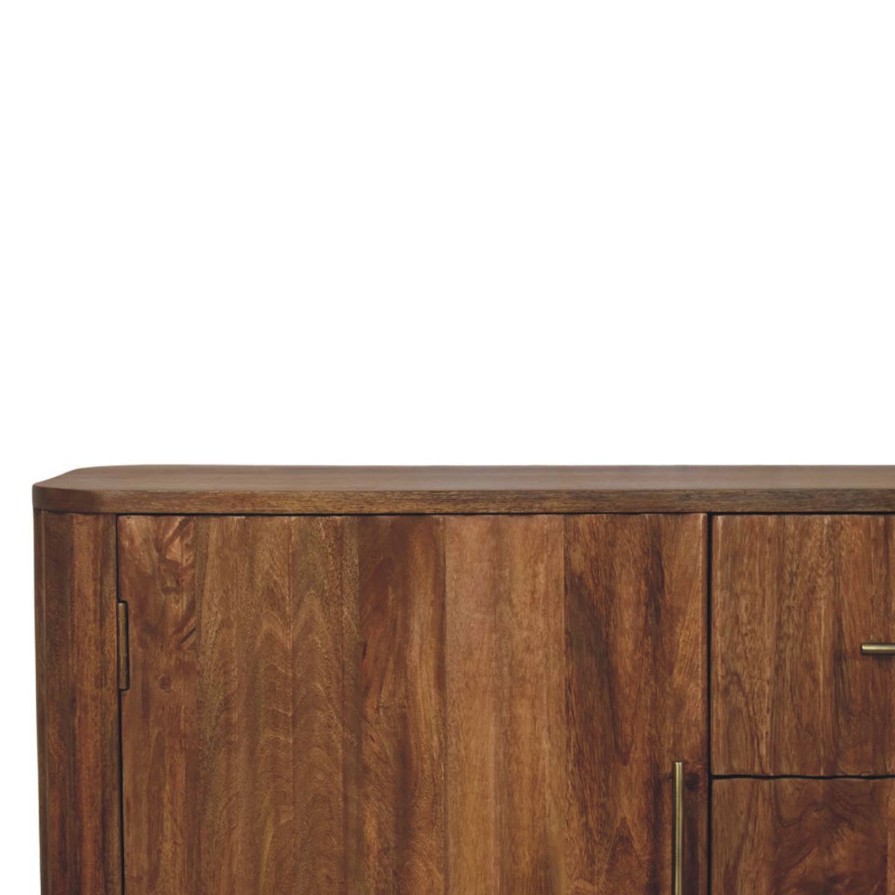 Solid Wood Montara Sideboard,Beige,2-Doors,3-Drawers Sideboard