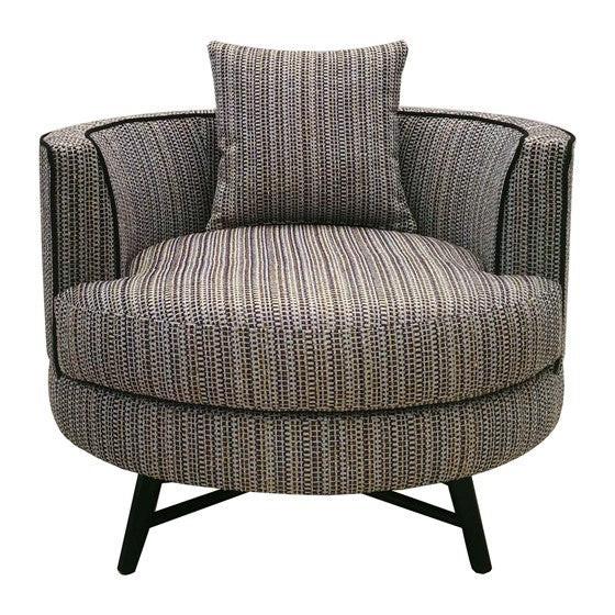 Multi Color Chair Modern Multi-Color 360-Degree Swivel Accent Chair | Groovy Boardz