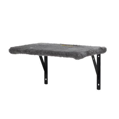 5 Pcs Multi-Level Wall-Mounted Indoor Cat Tree Furniture with Scratching Board, Condo, Perches, Bridge for Indoor Cats, Gray - Groovy Boardz