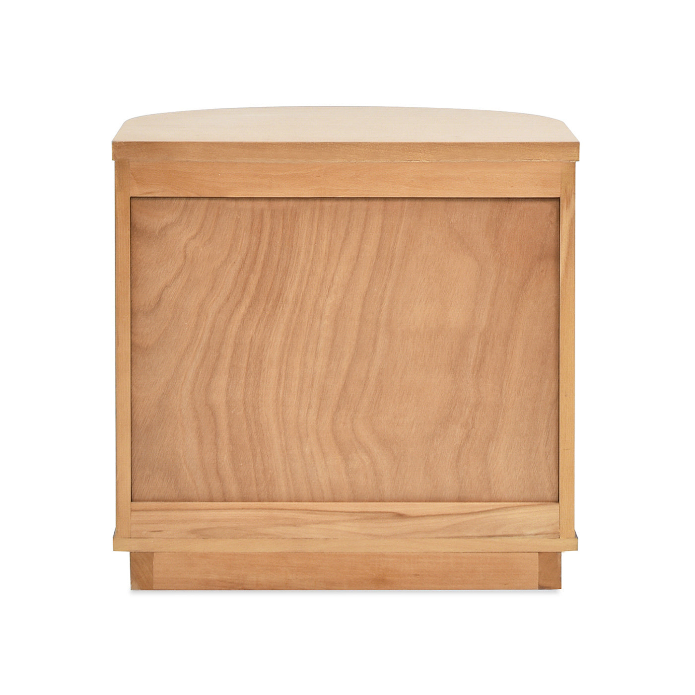 Valentine 24' 2-Drawer Storage Side Table, Natural Brown Beech Wood