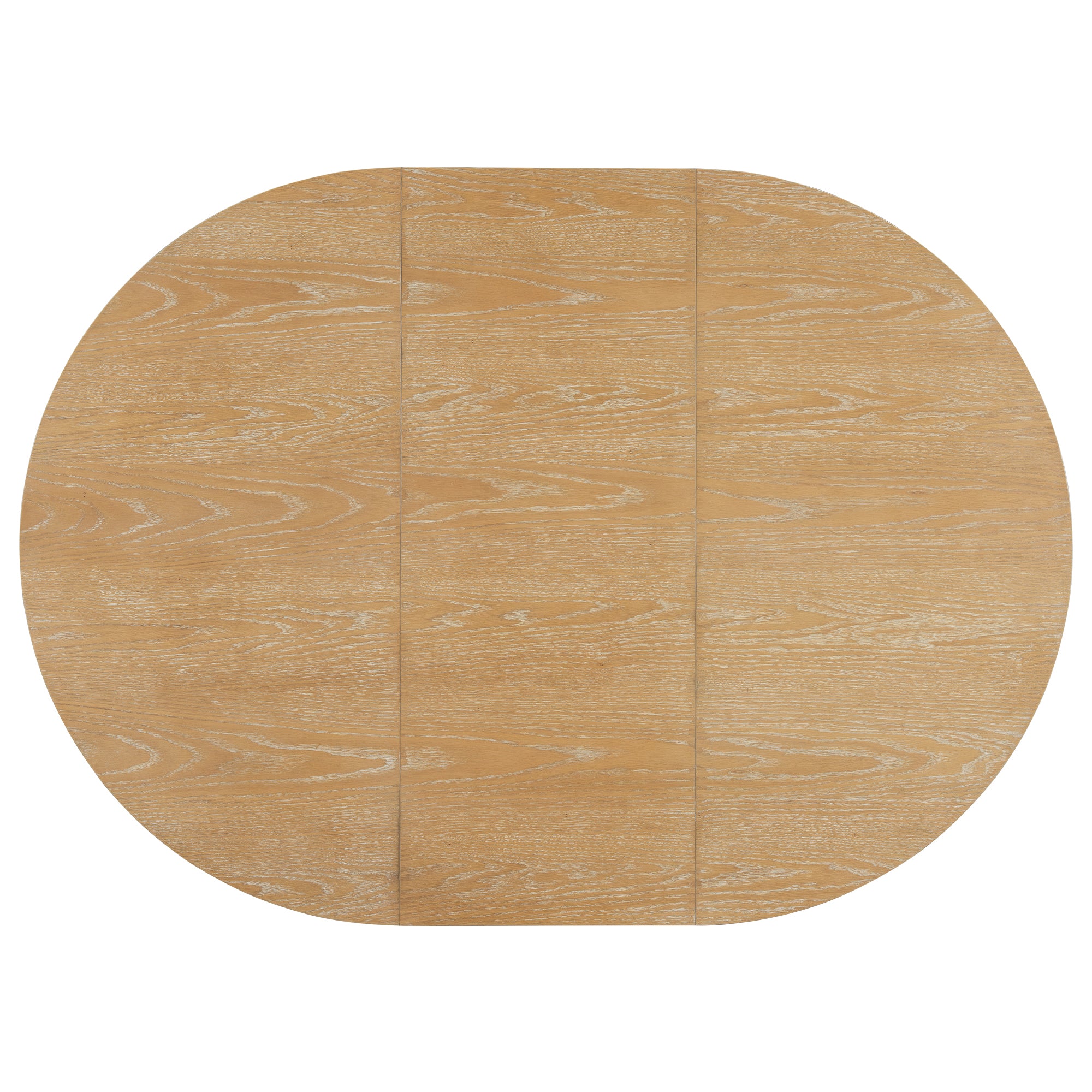 TOPMAX Farmhouse Extendable Round Dining Table Set for 4, 5-Piece Kitchen Table Set with 4 Upholstered Chairs and 16inch Removable Leaf for Small Places, Natural+Beige Dining Table Set