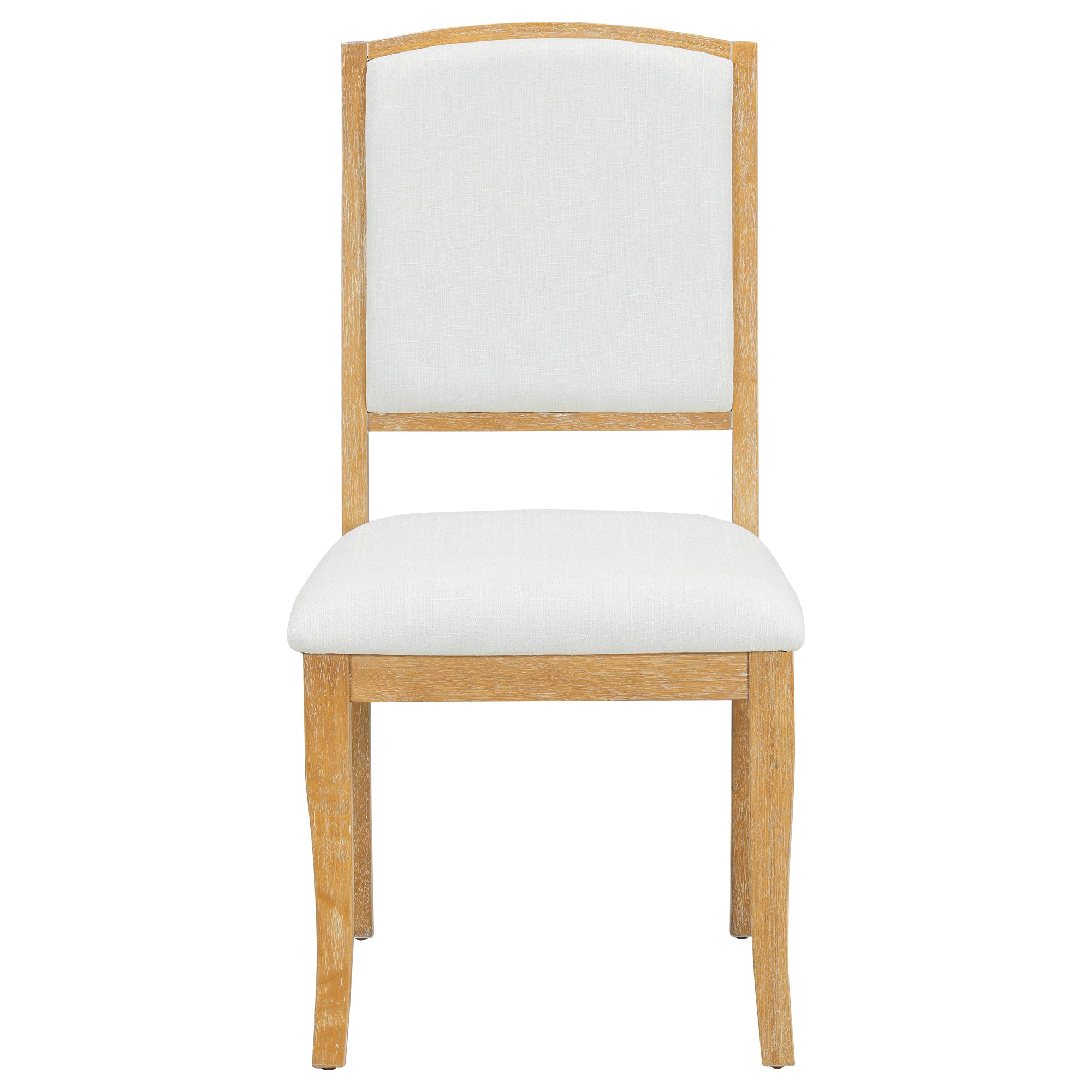 TOPMAX Farmhouse Extendable Round Dining Table Set for 4, 5-Piece Kitchen Table Set with 4 Upholstered Chairs and 16inch Removable Leaf for Small Places, Natural+Beige Dining Table Set