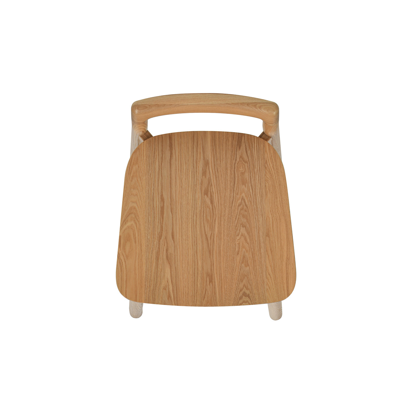 Sven 26.5' Modern Minimalist Low Back Wood Counter Stool, Natural Blonde Ash Wood