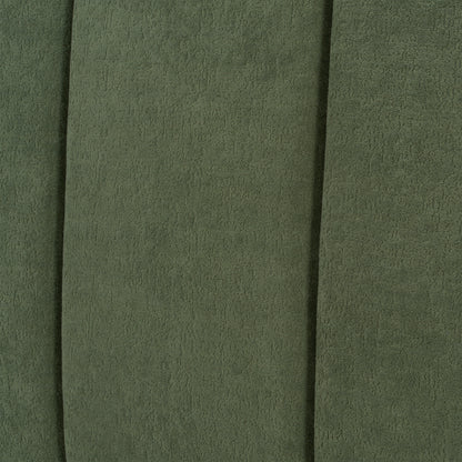 Premium Pine Wood Queen Bed Frame,Queen Size Bed Frame with Headboard Included,Mid Century Modern Bed,Natural&Green Color Bed Frame