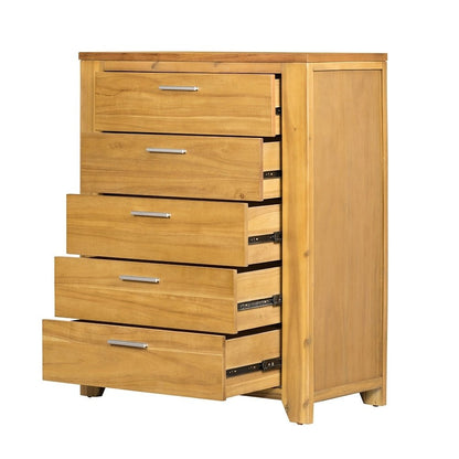 35.4x17.3x44" 5-Drawer Dresser - Groovy Boardz