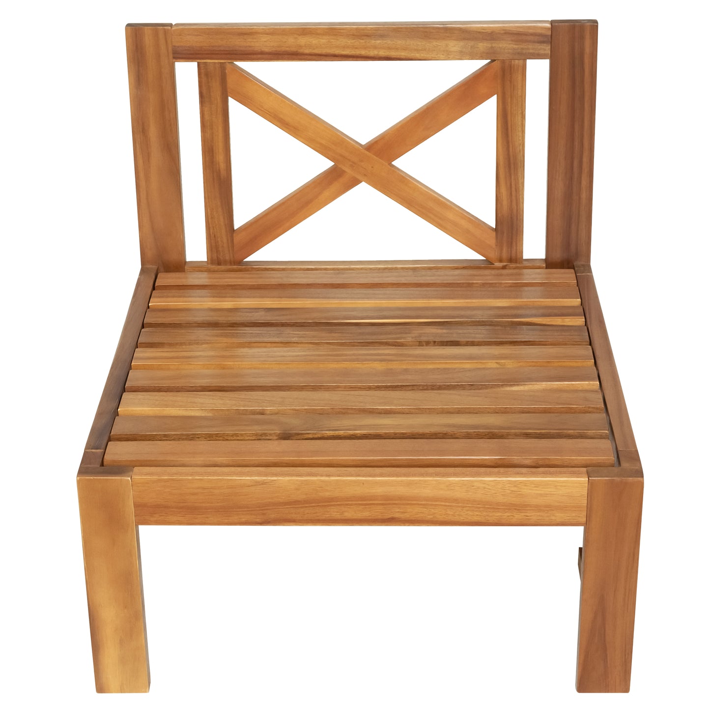 TOPMAX Outdoor Backyard Patio Wood 5-Piece Sectional Sofa Seating Group Set with Cushions, Natural Finish+ Gray Cushions