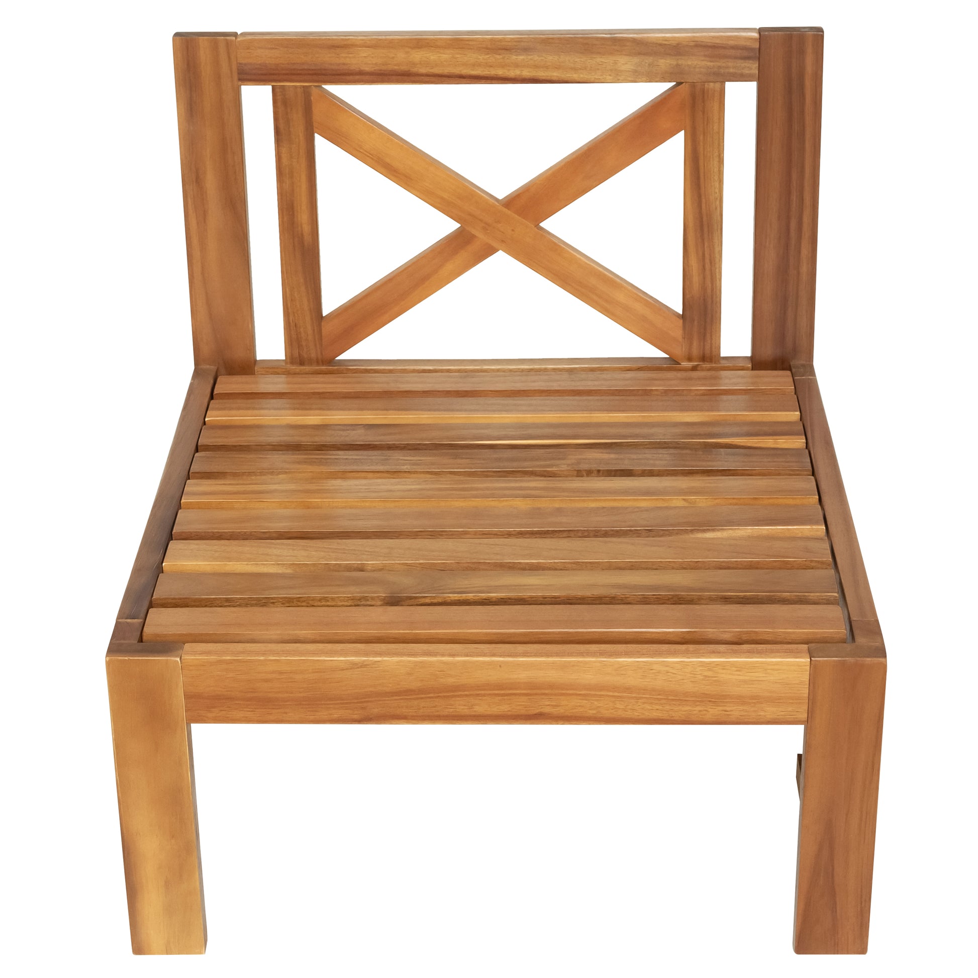 TOPMAX Outdoor Backyard Patio Wood 5-Piece Sectional Sofa Seating Group Set with Cushions, Natural Finish+ Gray Cushions