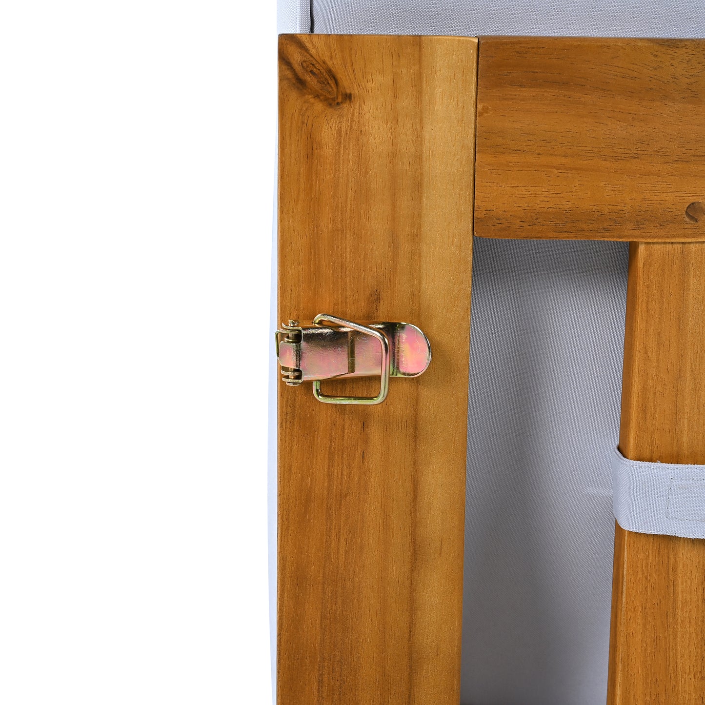 TOPMAX Outdoor Backyard Patio Wood 5-Piece Sectional Sofa Seating Group Set with Cushions, Natural Finish+ Gray Cushions