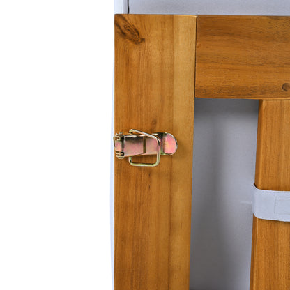 TOPMAX Outdoor Backyard Patio Wood 5-Piece Sectional Sofa Seating Group Set with Cushions, Natural Finish+ Gray Cushions