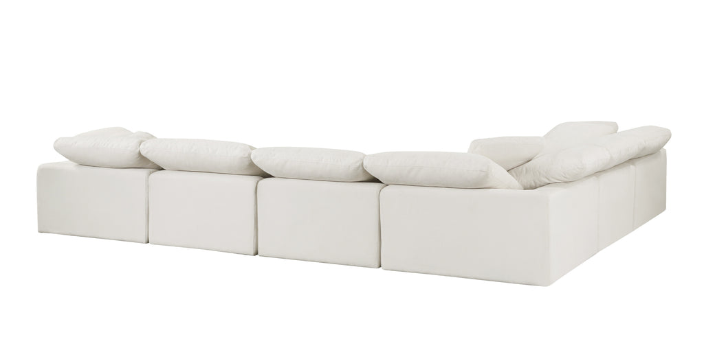 Naveen Ivory Linen 6Pcs Modular Sectional