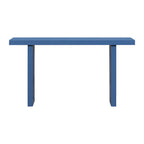 U_STYLE Uniquely Designed Oak Veneer Console Table with Distinctive Side Shapes, Suitable for Entryway, Hallway, Living Room, Foyer, Corridor