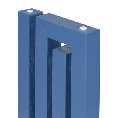 U_STYLE Uniquely Designed Oak Veneer Console Table with Distinctive Side Shapes, Suitable for Entryway, Hallway, Living Room, Foyer, Corridor