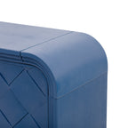 U_Style Versatile console table with Woven Wood Slats and Solid Wood Veneer,Suitable for Entryway, Hallway, Living Room,Foyer,Corridor