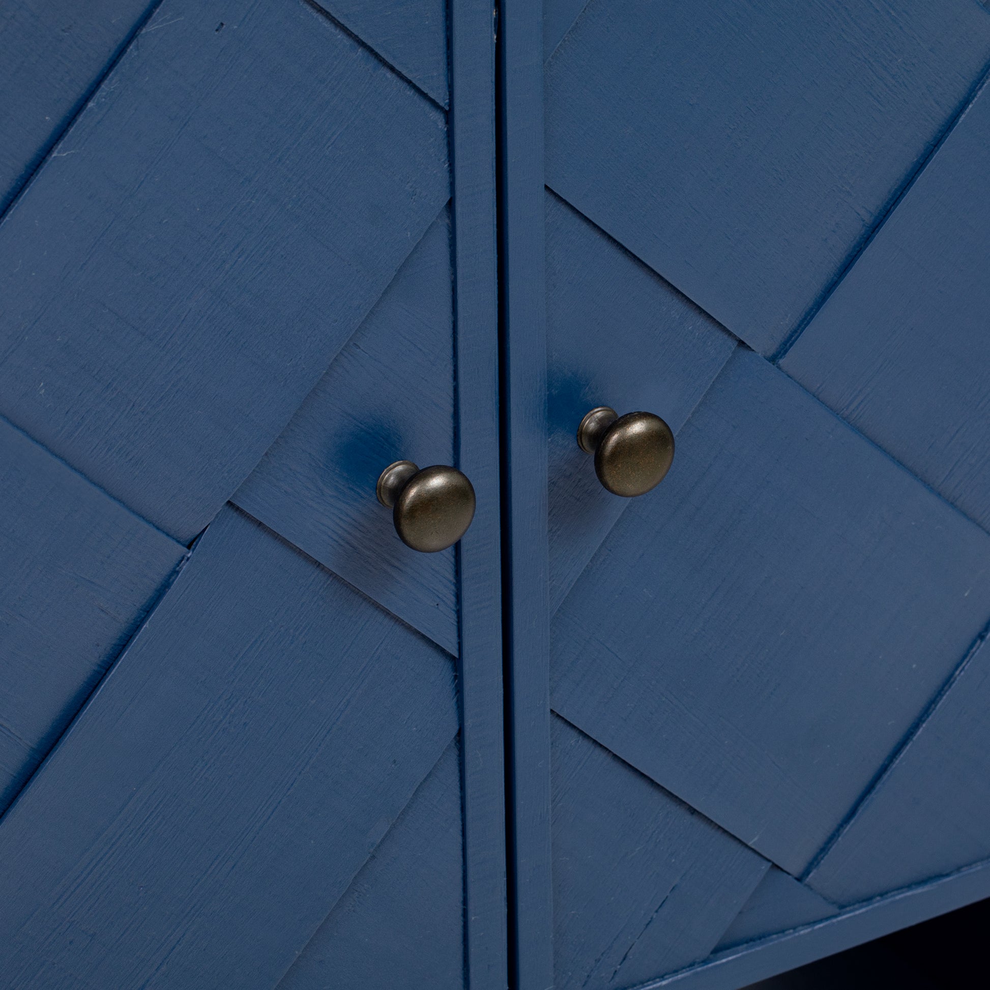 U_Style Versatile console table with Woven Wood Slats and Solid Wood Veneer,Suitable for Entryway, Hallway, Living Room,Foyer,Corridor