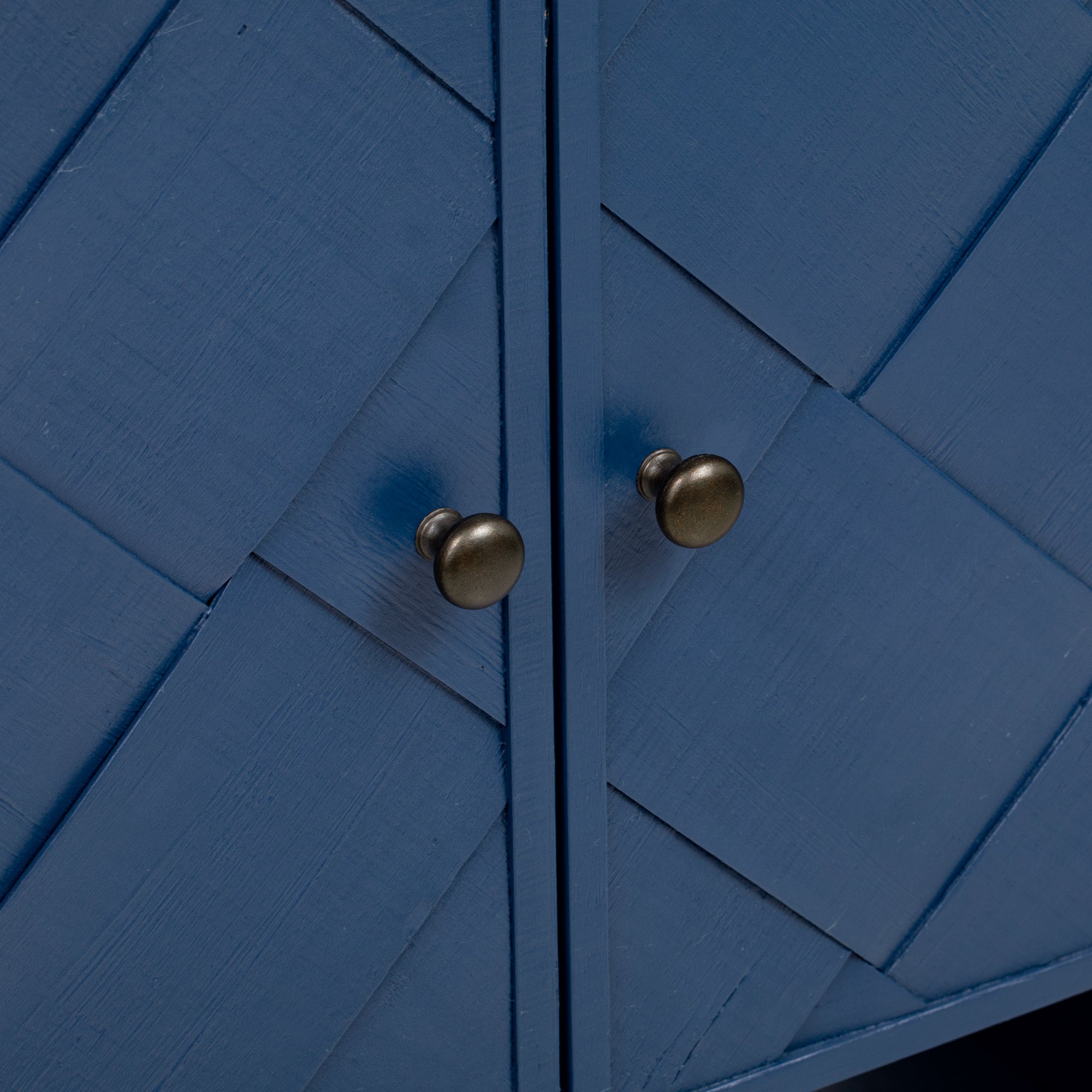 U_Style Versatile console table with Woven Wood Slats and Solid Wood Veneer,Suitable for Entryway, Hallway, Living Room,Foyer,Corridor