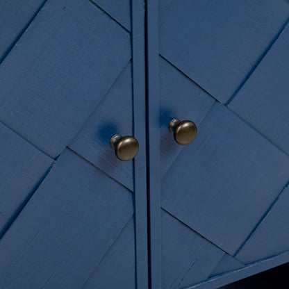 U_Style Versatile console table with Woven Wood Slats and Solid Wood Veneer,Suitable for Entryway, Hallway, Living Room,Foyer,Corridor