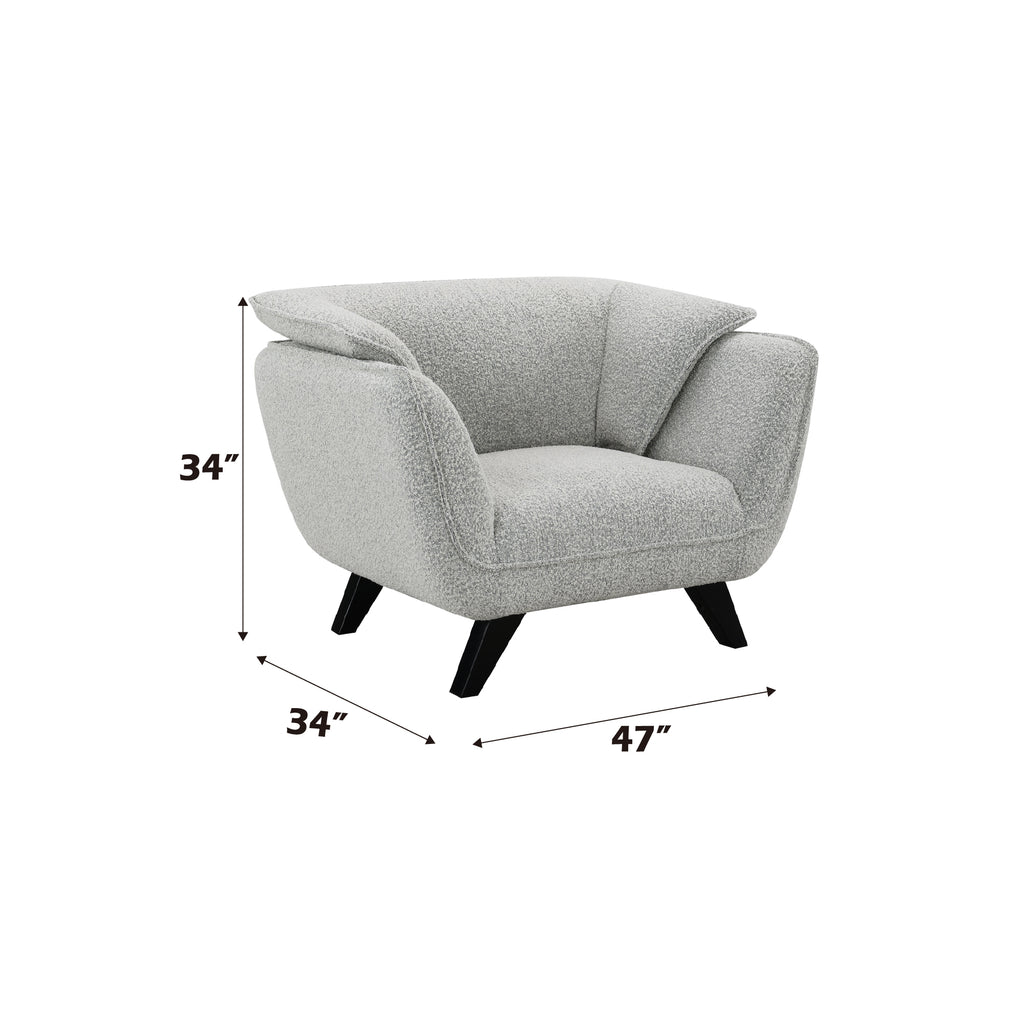 Nayeli Light Gray Boucle Chair