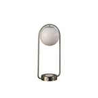 Neilsen Retro Silver Table Lamp With USB Charging.