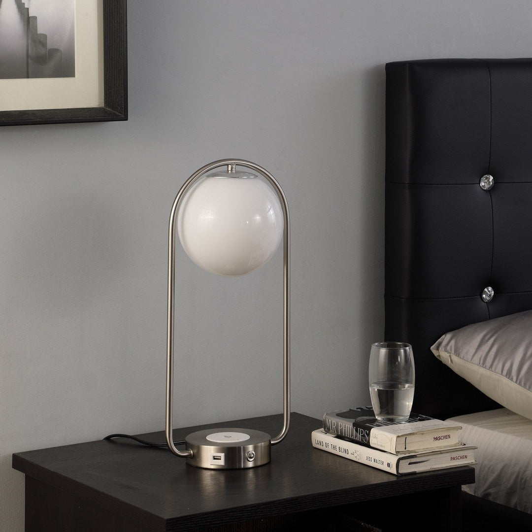 Neilsen Retro Table Lamp w/ Charging Station and USB Port