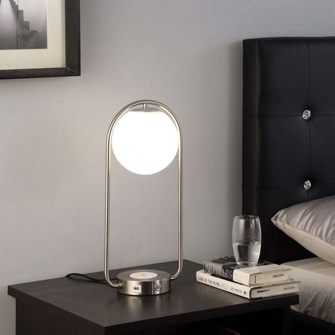 Neilsen Retro Table Lamp w/ Charging Station and USB Port
