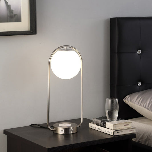 Neilsen Retro Table Lamp w/ Charging Station and USB Port