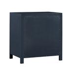 Nevarre 3-Drawer Nightstand in Midnight Blue with Brushed Gold Knobs, Wood and Synthetic Wood Construction