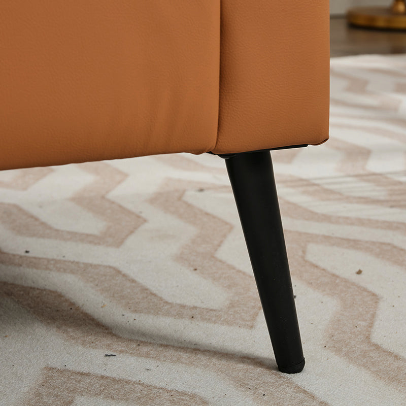 TS Cat paw leather upholstered sofa 2PC,Nordic retro light luxury living room balcony bedroom single casual sofa chair Accent Chair