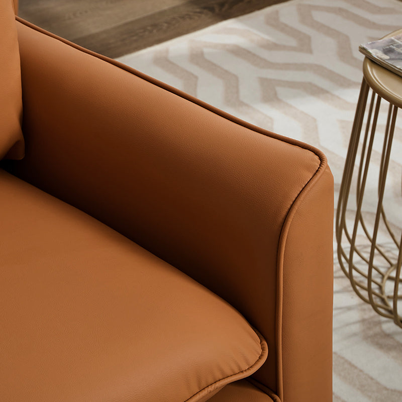 TS Cat paw leather upholstered sofa 2PC,Nordic retro light luxury living room balcony bedroom single casual sofa chair Accent Chair