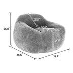 Bean Bag Chair Bean Bag Chairs for Adults Comfy Beanbag Giant Bean Bag Chair with Spacious Design Bean Bag Couch with Armrest Large Bean Bag Chair with Memory Foam Filler for Living Room Bedroom