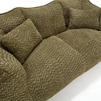 Soft beanbag chair with high resilience foam core for two people. The comfortable square recliner sofa is ideal for family members and friends engaged in games, reading, watching TV