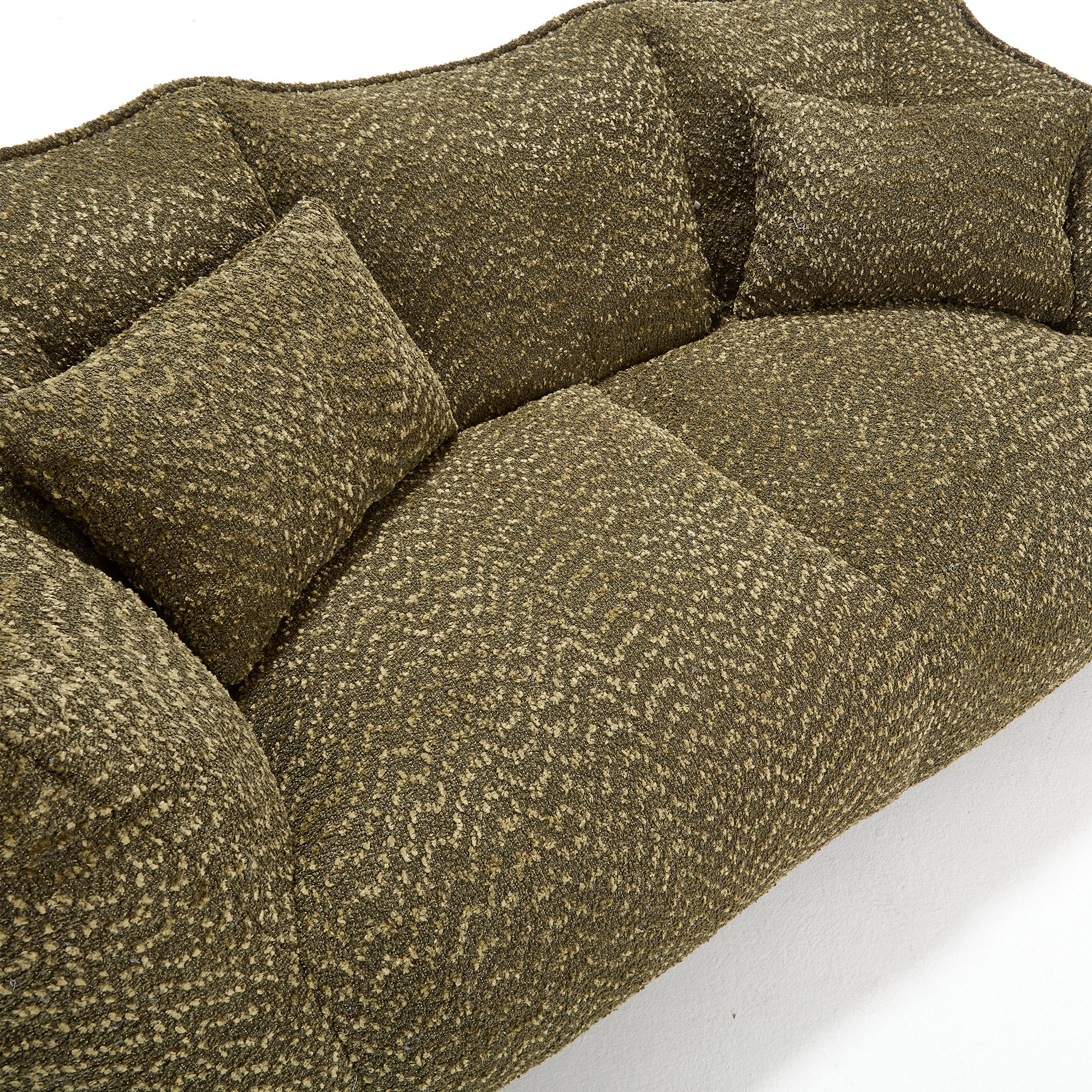 Soft beanbag chair with high resilience foam core for two people. The comfortable square recliner sofa is ideal for family members and friends engaged in games, reading, watching TV