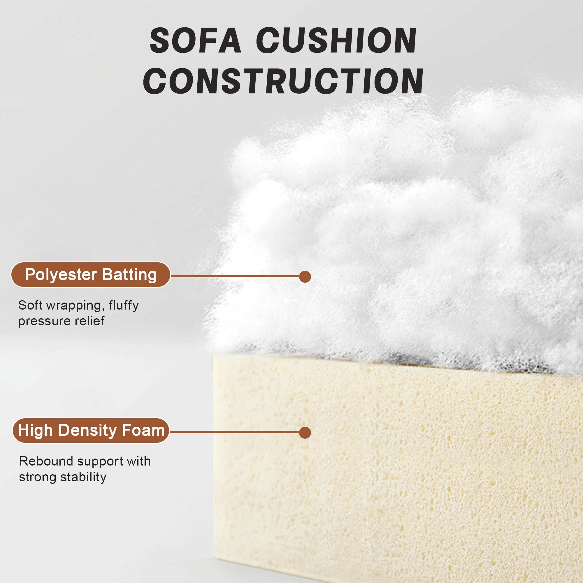 L-Shaped 4 Seater Sectional Sofa Couch,4-seat Sofa with 1 Movable Ottoman, Crescent-shaped Armrests And Wraparound Back & Armrest Cushions,Chenille Orange