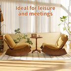 Comfortable Glider Rocking Chair, High-Quality Upholstery Glider Chair, Solid Wood Frame, Perfect for Multiple Settings Accent Reading Chair for Bedroom,Living Room,Nursery